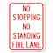 Signmission No Stopping No Standing Fire Lane Heavy-Gauge Alum Rust Proof Parking Sign, 18" x 24", A-1824-23575 A-1824-23575 - alternate 1